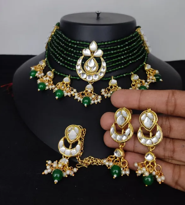 Chandbali Choker Necklace Set