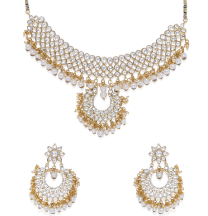 Pachi Kundan Pearl set