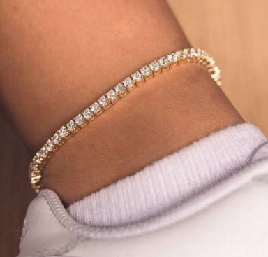 Crystal Tennis Anklet