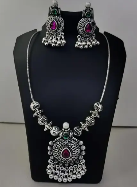 Oxidized Necklace set