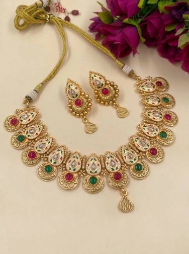 Meenakari Jewellery Set