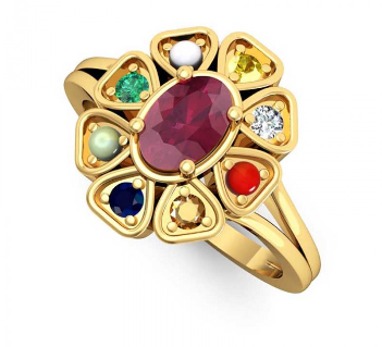 Colour Code Navratna Ring