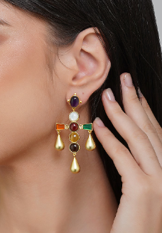 Navratna Pop Earrings