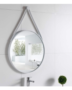 White Glass Mirror