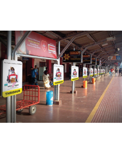 Railway Station Hoarding Advertise