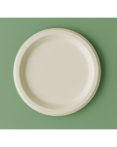 Round Sugarcane Bagasse Disposable Dinner Plates