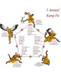 Five Animals Kung Fu Class