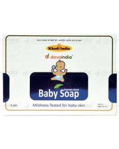 Baby Soap 80gm (Khadi-Davaindia) 80gm Pack - Davaindia