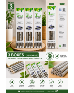 TALE Eco-Friendly 2B Lead Pencils (Pack of 3 Boxes)