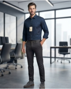 Men’s Solid Casual Formal Shirt