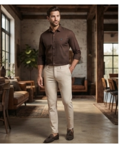 Men’s Solid Casual Formal Shirt