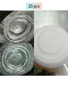 Silver paper plates