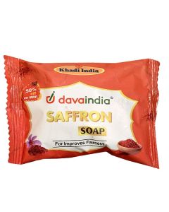 Soap Milky Saffron Soap 75gm pack - Davaindia