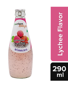 American Delight Basil Drink - Lychee Flavored, 300 ml-Lychee