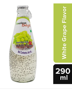 American Delight Basil Drink - grape Flavored, 300 ml-Grape