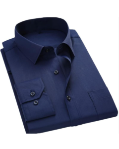 Formal Plain Shirt-Blue