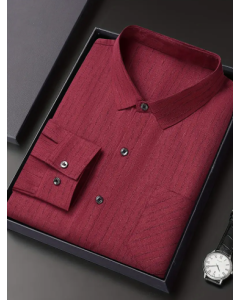 Formal Plain Shirt-Red