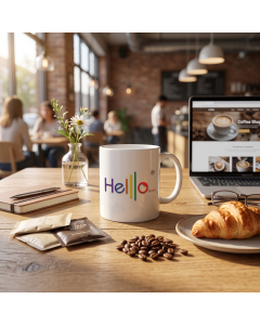 Helllo Ceramic Coffee Mug