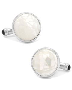 Mother-of-pearl cufflinks 13-Semi-precious stones cufflinks