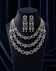 AD Diamond Necklace Set
