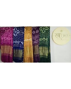 Pure Modal Silk Bandhani Saree 